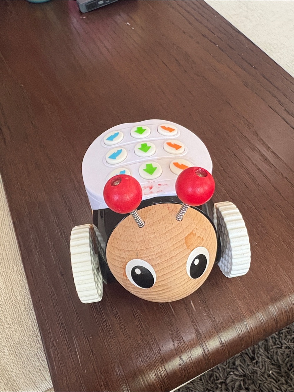 Brio Wooden Coding Bug Toy - White and Red